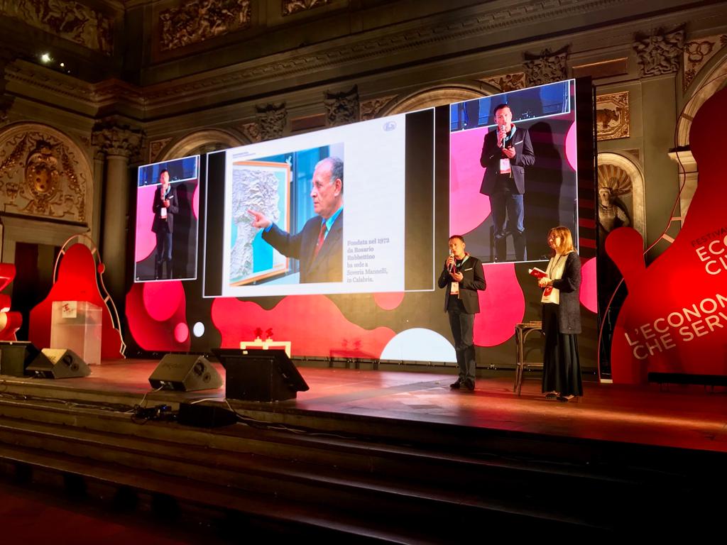 Durante il festival dell’Economia Civile Next, a Firenze, la Casa Editrice Rubbettino riceve Premio Imprenditori per l’Economia Civile 2019.